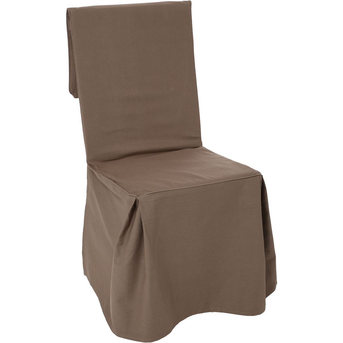 ATMOSPHÉRA Housse de chaise unie en coton