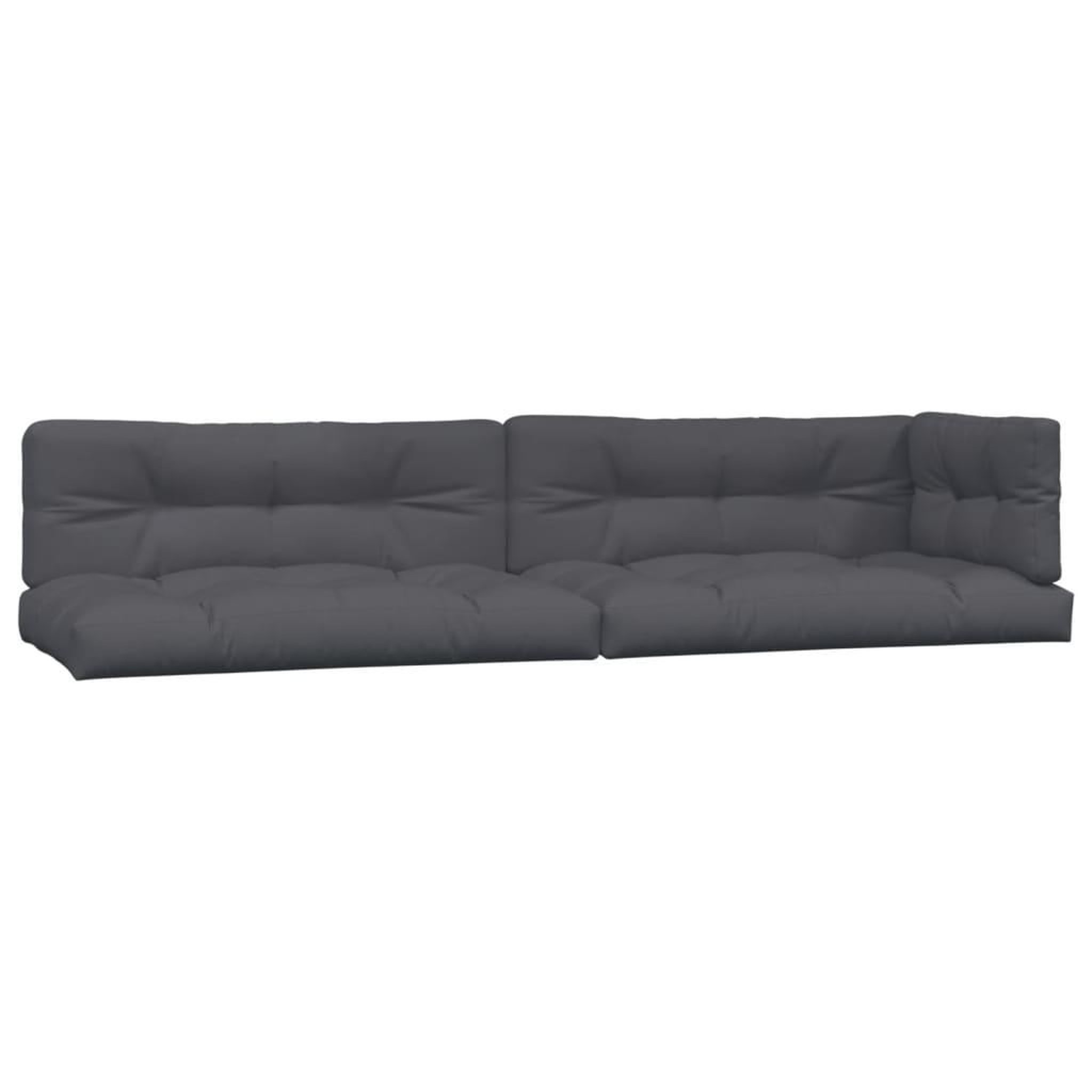 Voir la diapositive 2 : VIDAXL Coussins de palette 5 pcs anthracite tissu