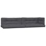 Voir la diapositive 2 : VIDAXL Coussins de palette 5 pcs anthracite tissu
