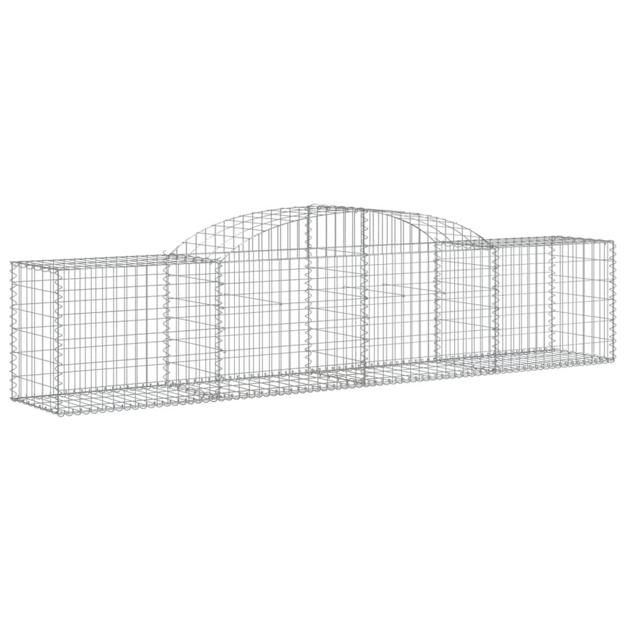 Voir la diapositive 3 : VIDAXL Paniers a gabions arques 13 pcs 300x50x60/80 cm fer galvanise