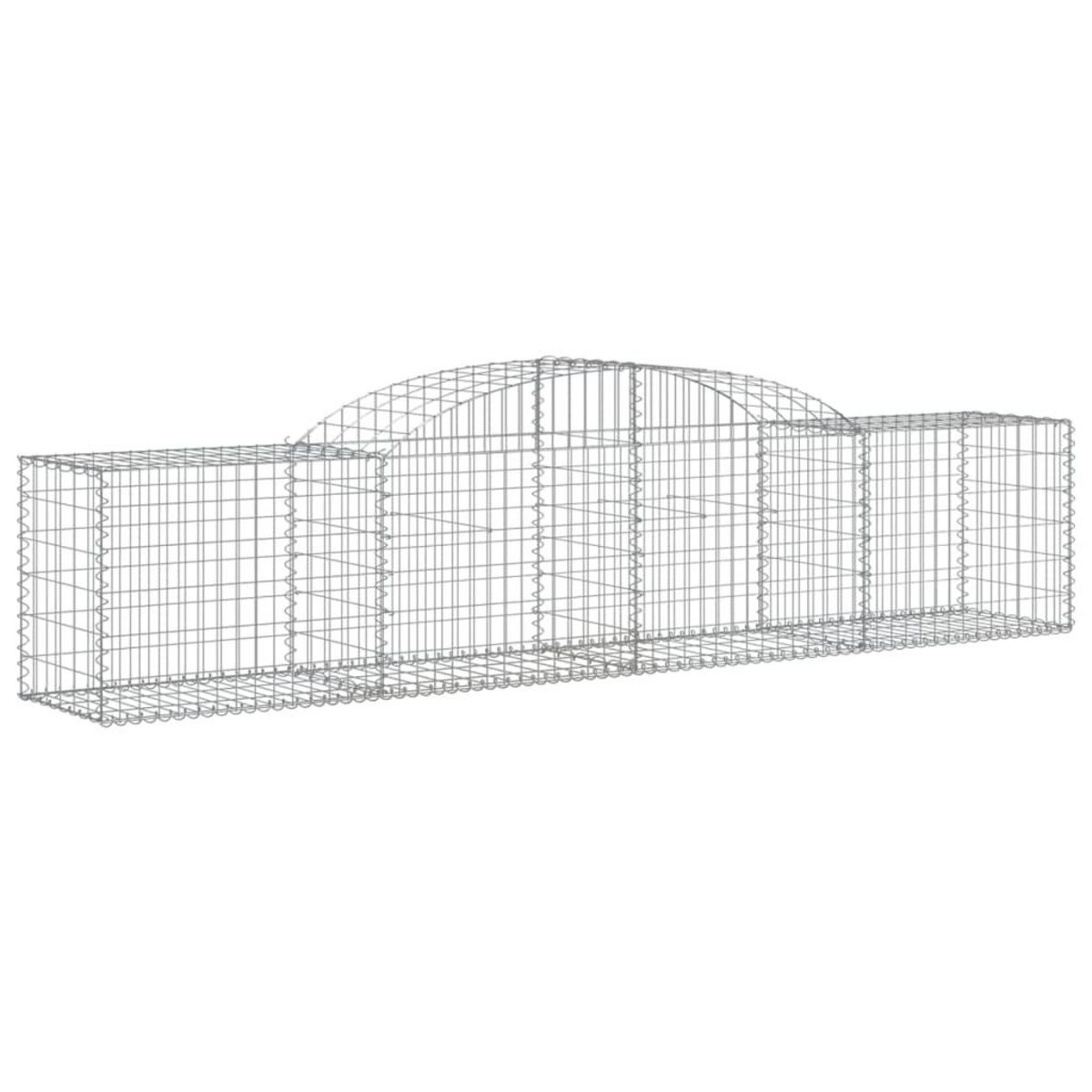 VIDAXL Paniers a gabions arques 13 pcs 300x50x60/80 cm fer galvanise