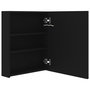 Voir la diapositive 5 : VIDAXL Armoire de salle de bain a miroir LED noir 50x14x60 cm