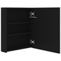 Voir la diapositive 5 : VIDAXL Armoire de salle de bain a miroir LED noir 50x14x60 cm