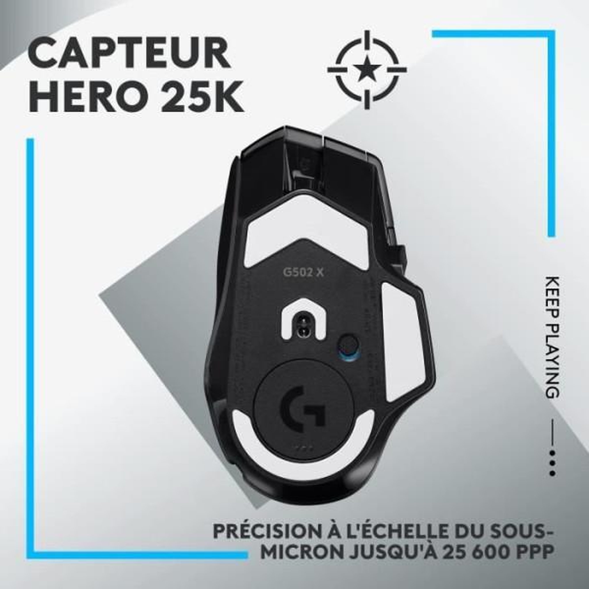 Voir la diapositive 6 : Logitech Souris gamer sans fil g502 x lightspeed noir