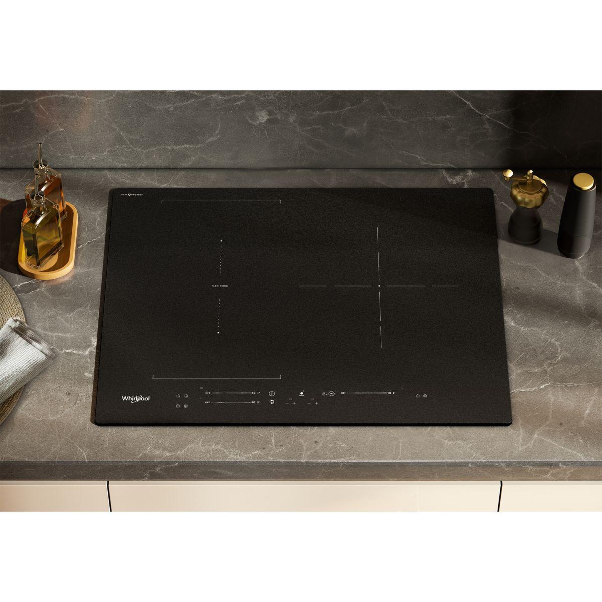 Voir la diapositive 4 : Whirlpool Plaque induction WLS9560NEBM Matt Protect