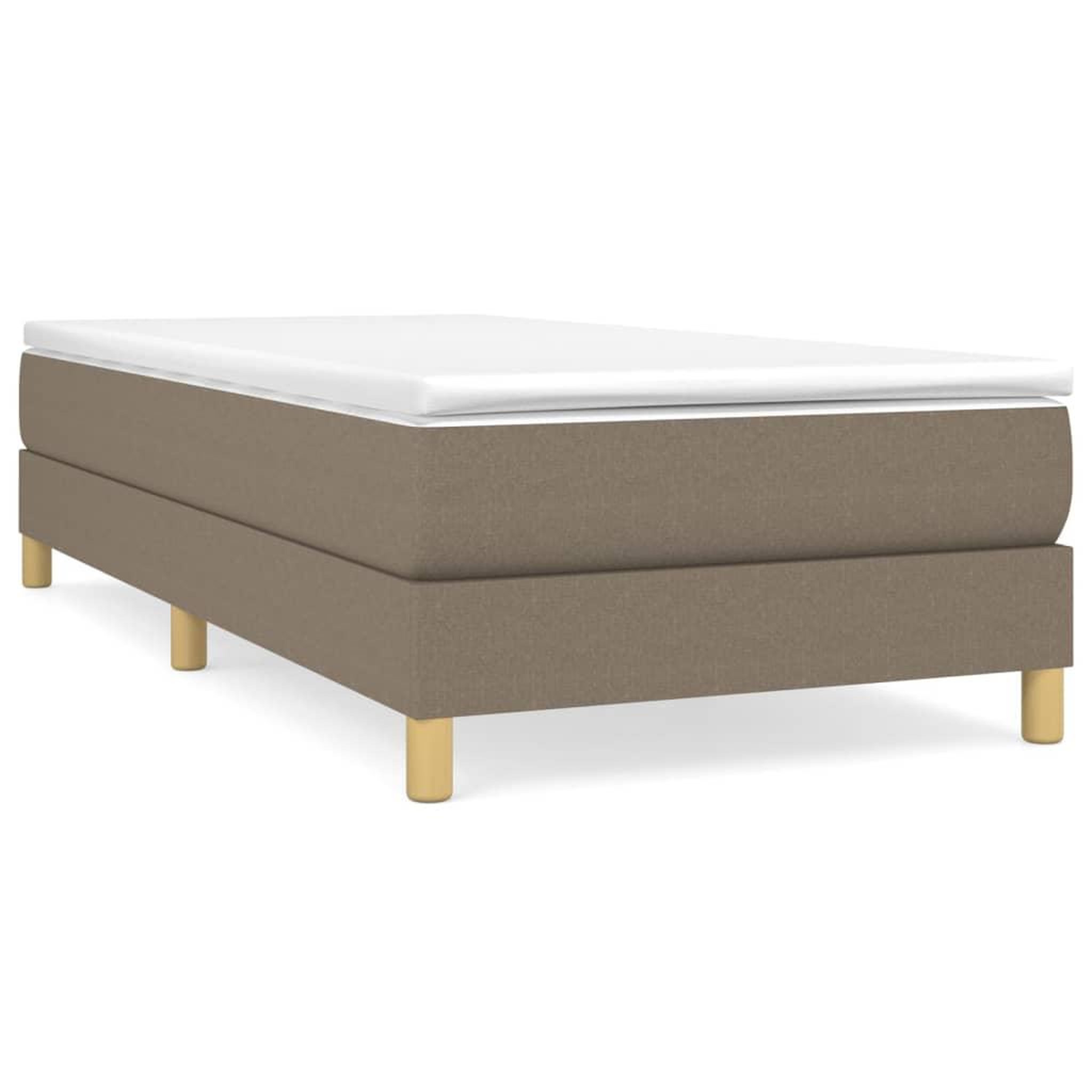 Voir la diapositive 2 : VIDAXL Cadre de lit sans matelas taupe 80x200 cm tissu