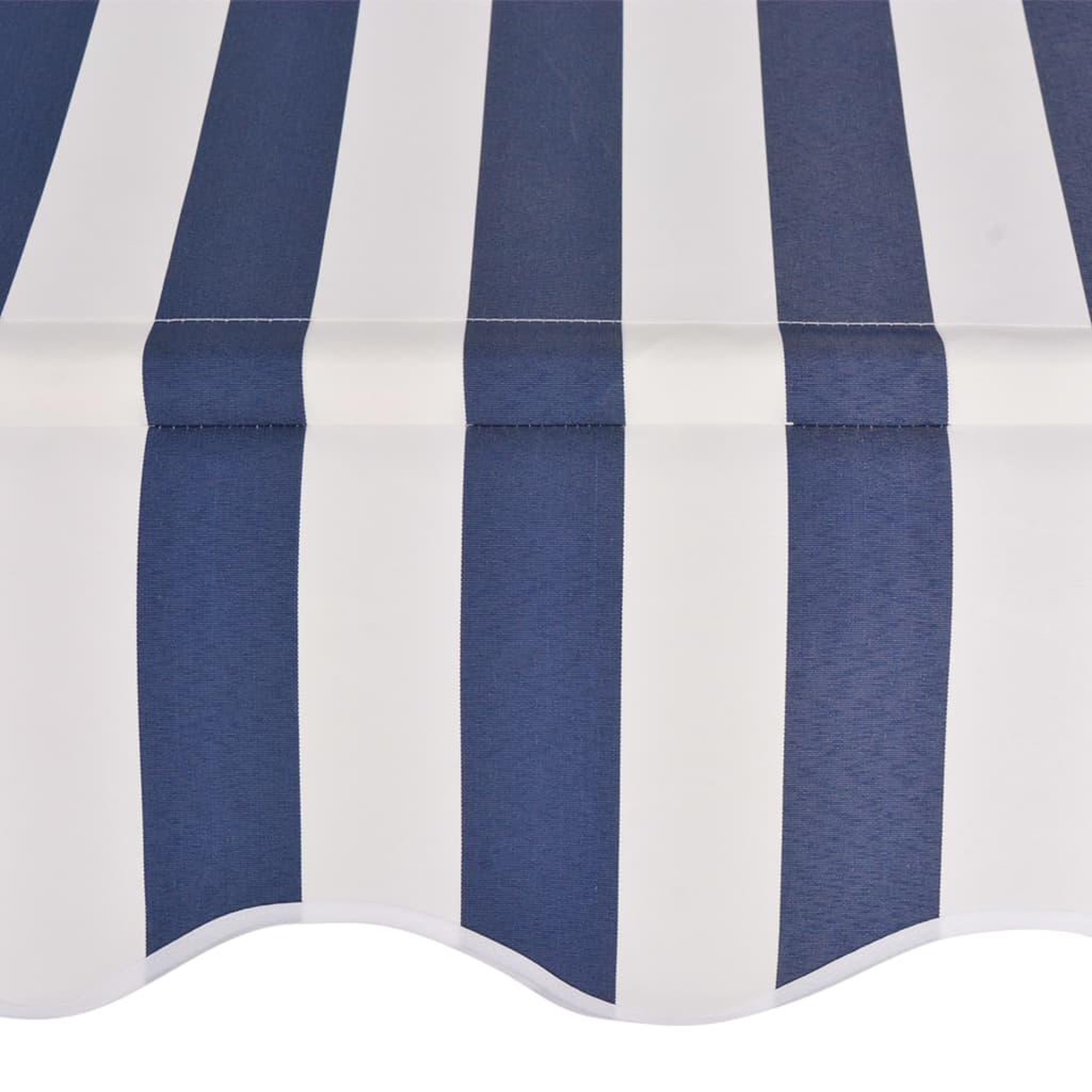 Voir la diapositive 4 : VIDAXL Auvent retractable manuel 250 cm Rayures bleues et blanches
