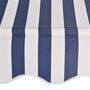 Voir la diapositive 4 : VIDAXL Auvent retractable manuel 250 cm Rayures bleues et blanches