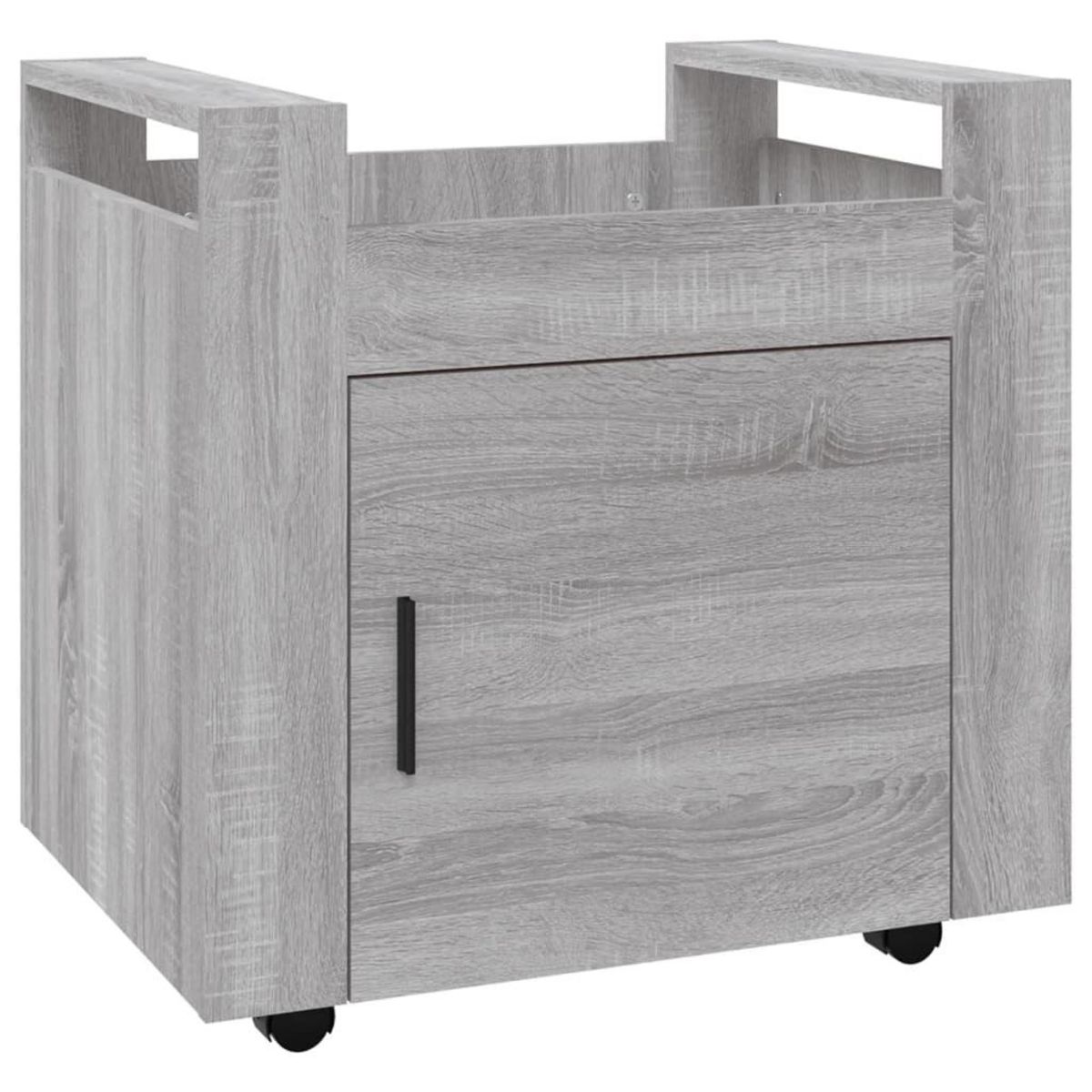 VIDAXL Chariot de bureau Sonoma gris 60x45x60 cm Bois d'ingenierie