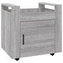 Voir la diapositive 2 : VIDAXL Chariot de bureau Sonoma gris 60x45x60 cm Bois d'ingenierie
