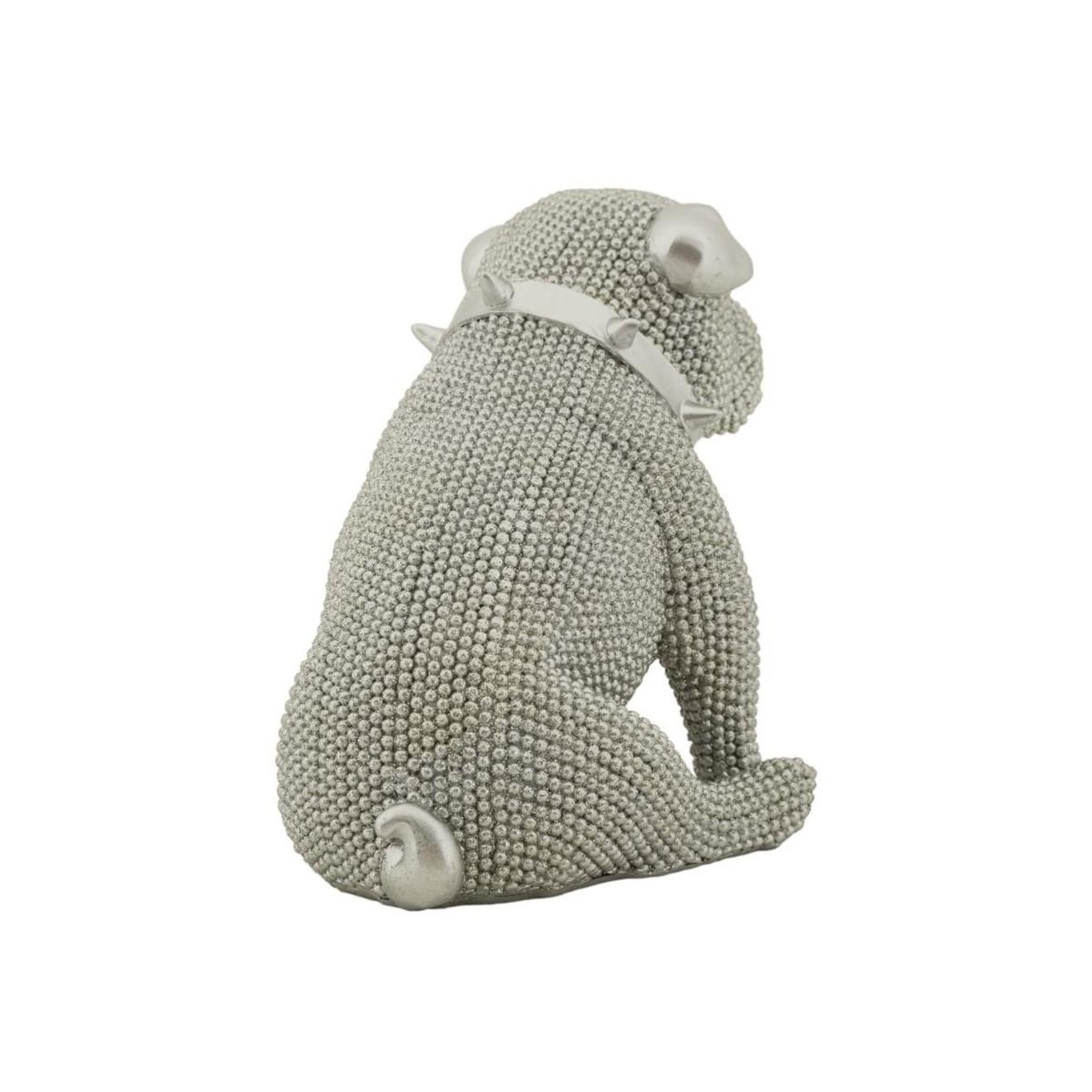 Voir la diapositive 3 : Paris Prix Statuette déco bulldog  sparky  17cm argent