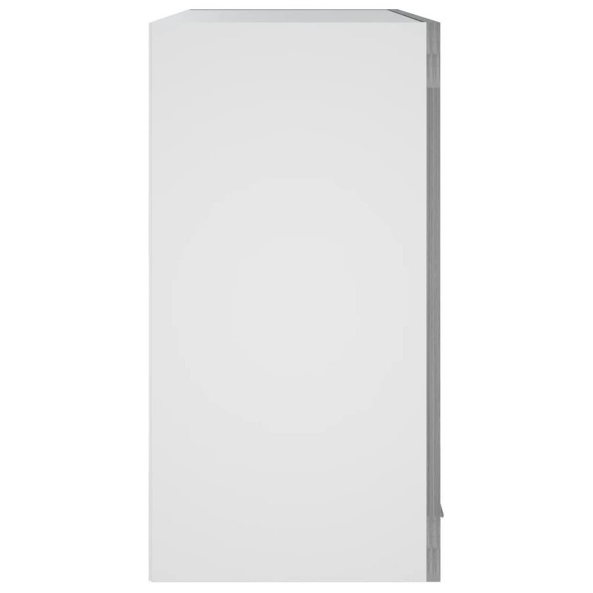 VIDAXL Armoire en verre suspendue Sonoma gris Bois d'ingenierie
