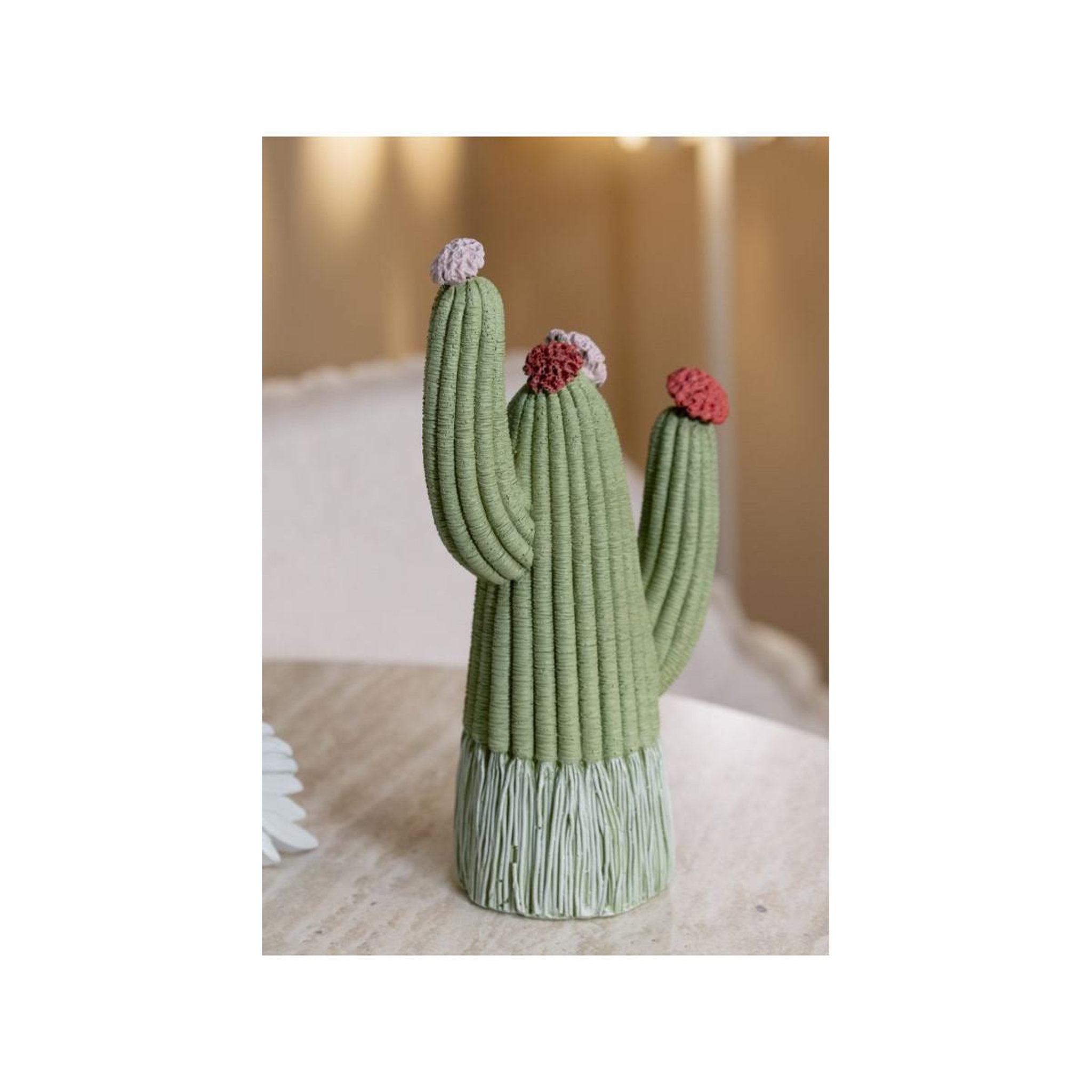 Voir la diapositive 6 : Paris Prix Cactus déco en résine  jeffery  20cm vert
