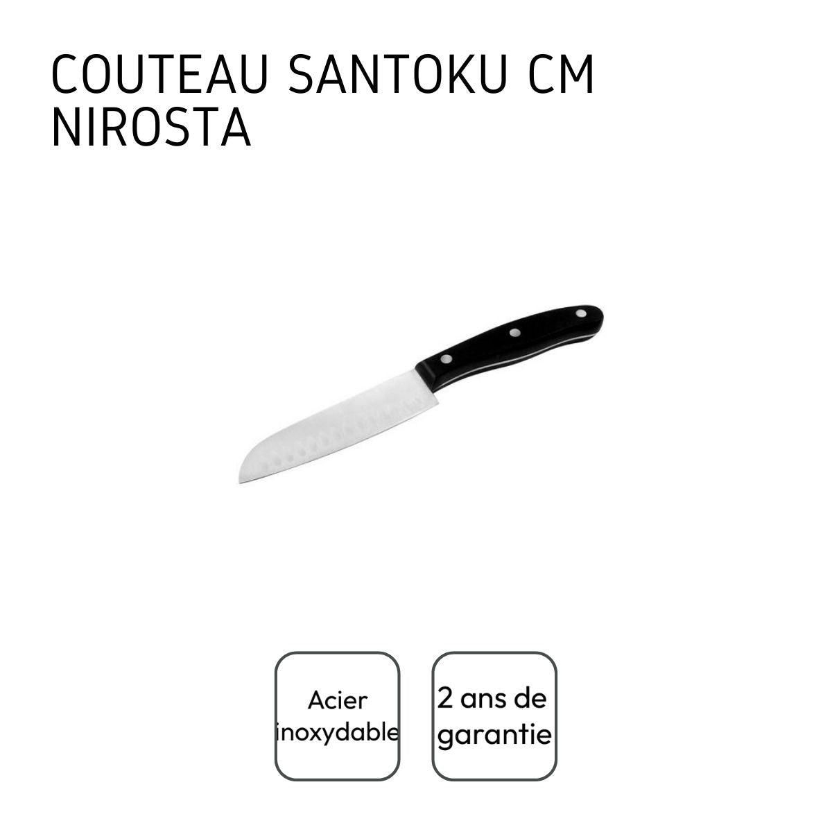 NIROSTA Ensemble de 2 Couteaux Santoku 26 cm Nirosta Fit