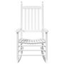 Voir la diapositive 5 : VIDAXL Chaises a bascule sieges incurves lot de 2 blanc sapin massif