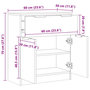 Voir la diapositive 6 : VIDAXL Buffet vieux bois 60x30x70 cm bois d'ingenierie