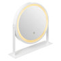 Voir la diapositive 3 : FIVE Miroir Pivotant à Poser  LED  35cm Blanc