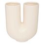 Voir la diapositive 2 : ATMOSPHERA Vase Design en Céramique  Rivi  25cm Blanc Chaud