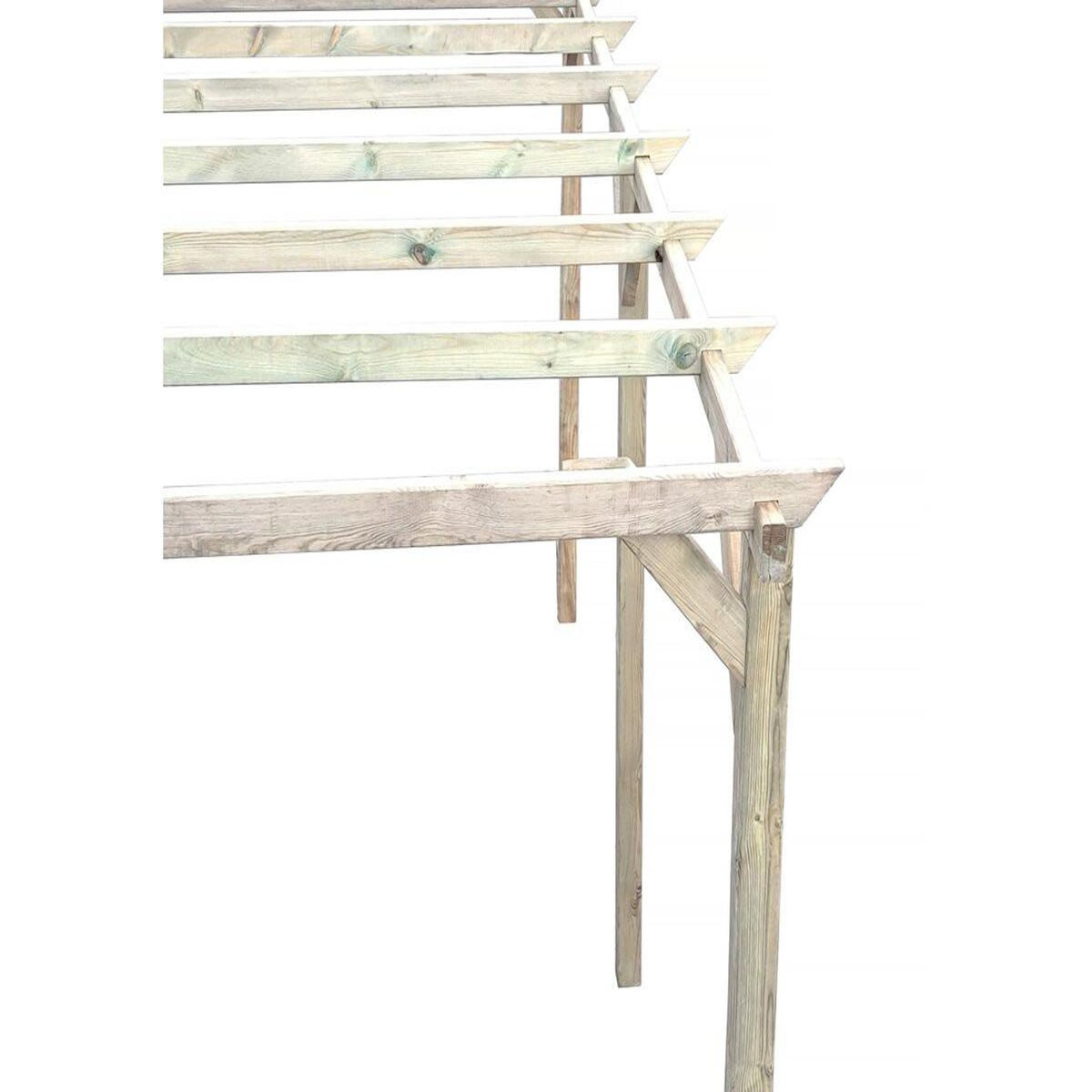 Habitat et Jardin Carport voiture en bois  Solar II  3 x 5 x 2.4