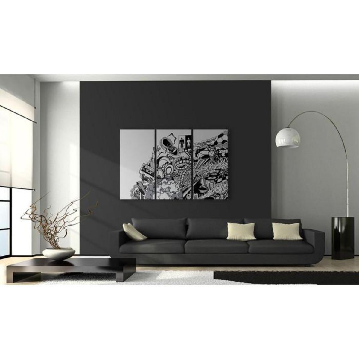 Paris Prix Tableau Imprimé 3 Panneaux  Artistic Mess