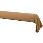Home collection Taie de traversin 100% gaze de coton. Coloris disponibles : Gris, Bleu, Jaune, Rouge