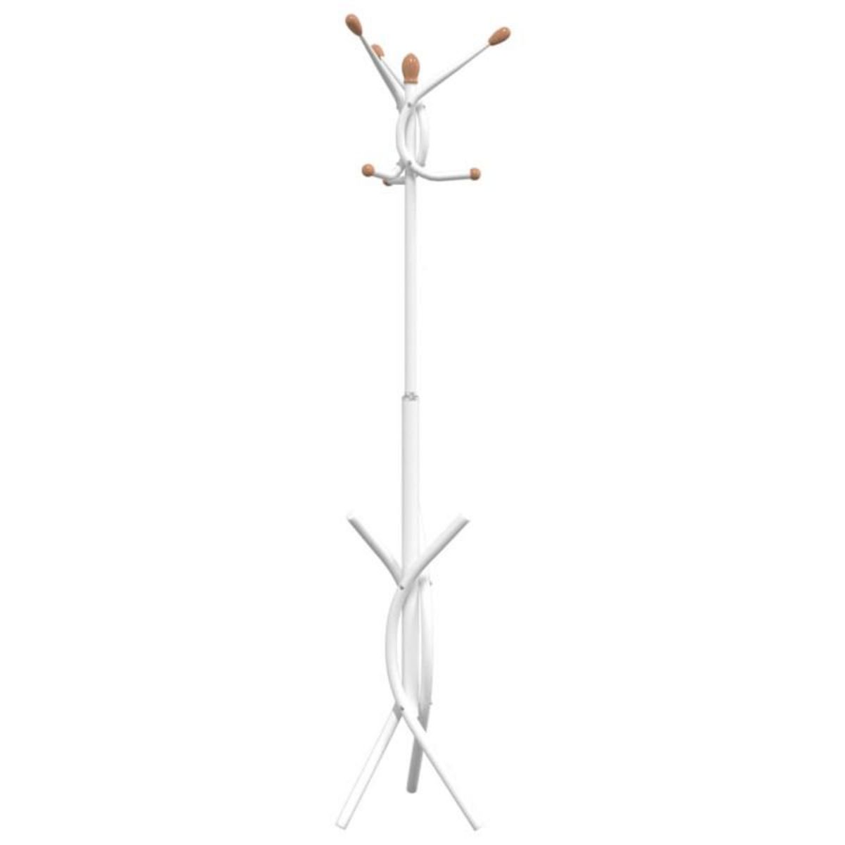 VIDAXL Porte manteau blanc 176 cm fer enduit de poudre