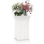 Voir la diapositive 4 : VIDAXL Support a fleurs Blanc 40x40x60 cm Bois de pin solide