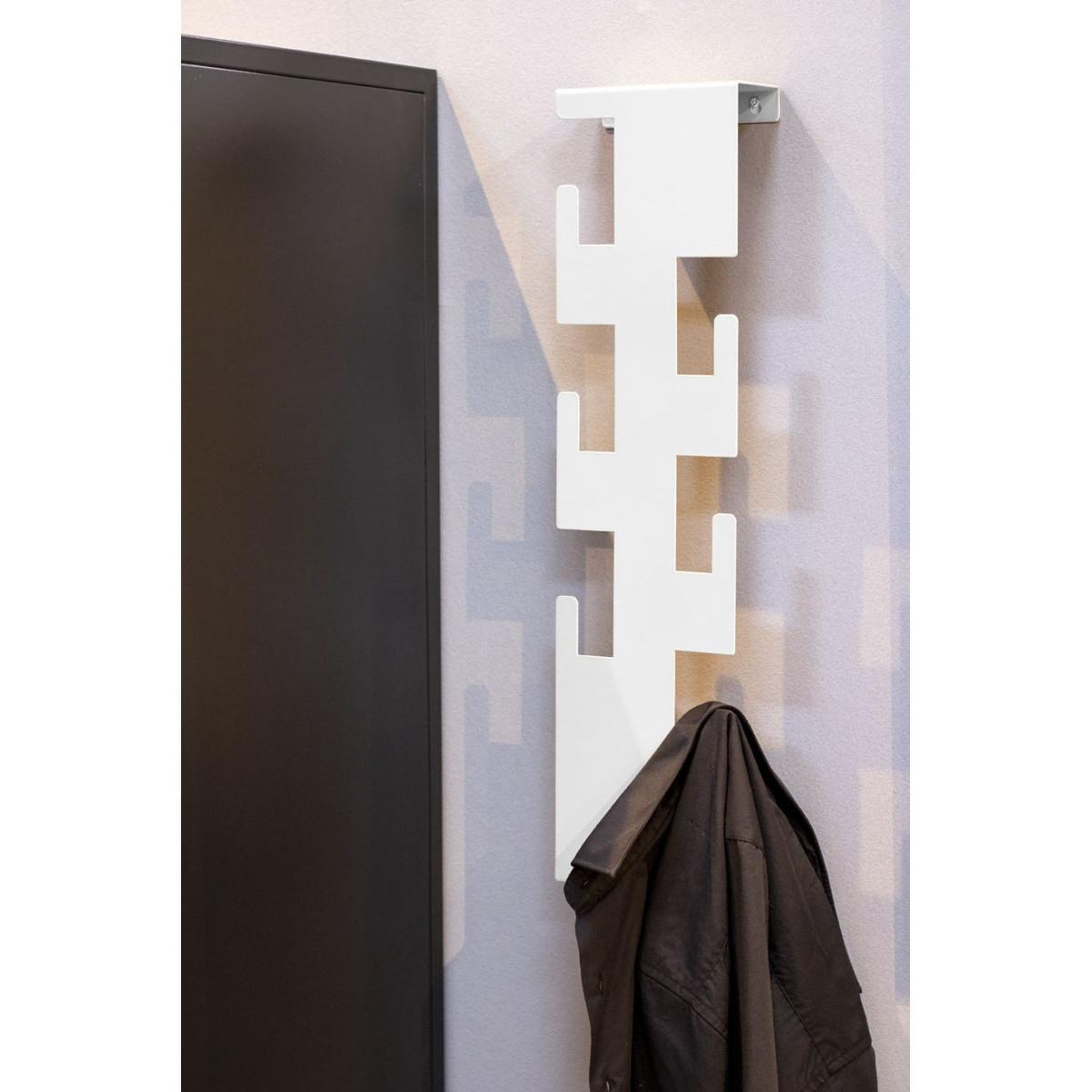 Voir la diapositive 6 : Paris Prix Patère murale  6 crochets  60cm blanc