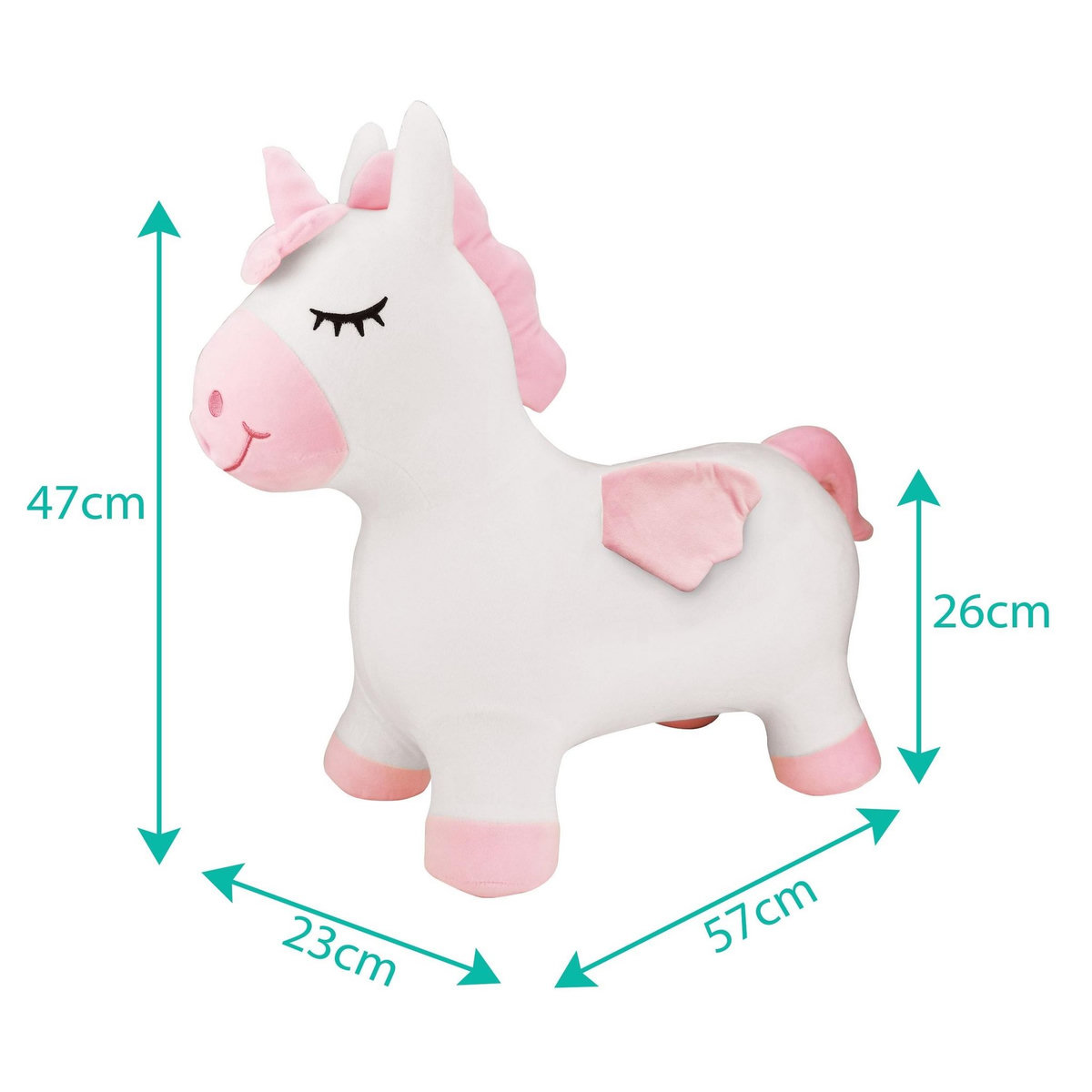 Lexibook Licorne Sauteuse Gonflable avec housse en peluche