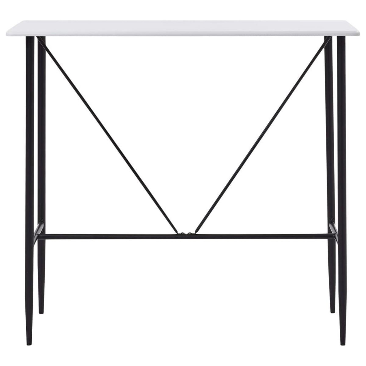 VIDAXL Table de bar Blanc 120x60x110 cm MDF