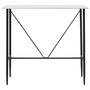 Voir la diapositive 2 : VIDAXL Table de bar Blanc 120x60x110 cm MDF