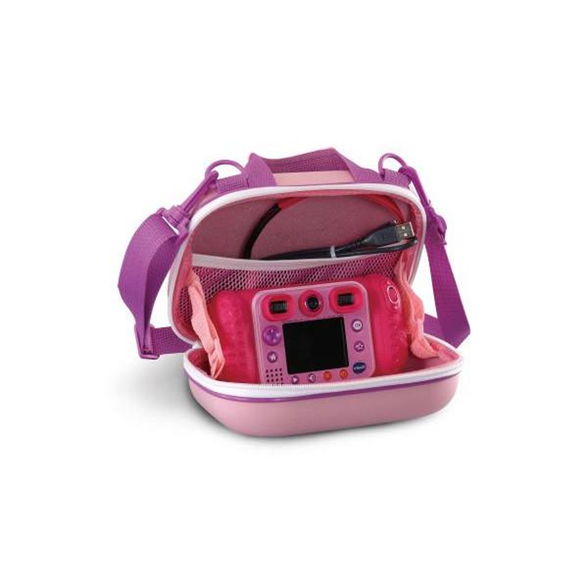 Voir la diapositive 2 : VTECH VTECH - Kidizoom Sacoche Rose - Pour appareils photos et vidéos KidiZoom - Enfant - Rose