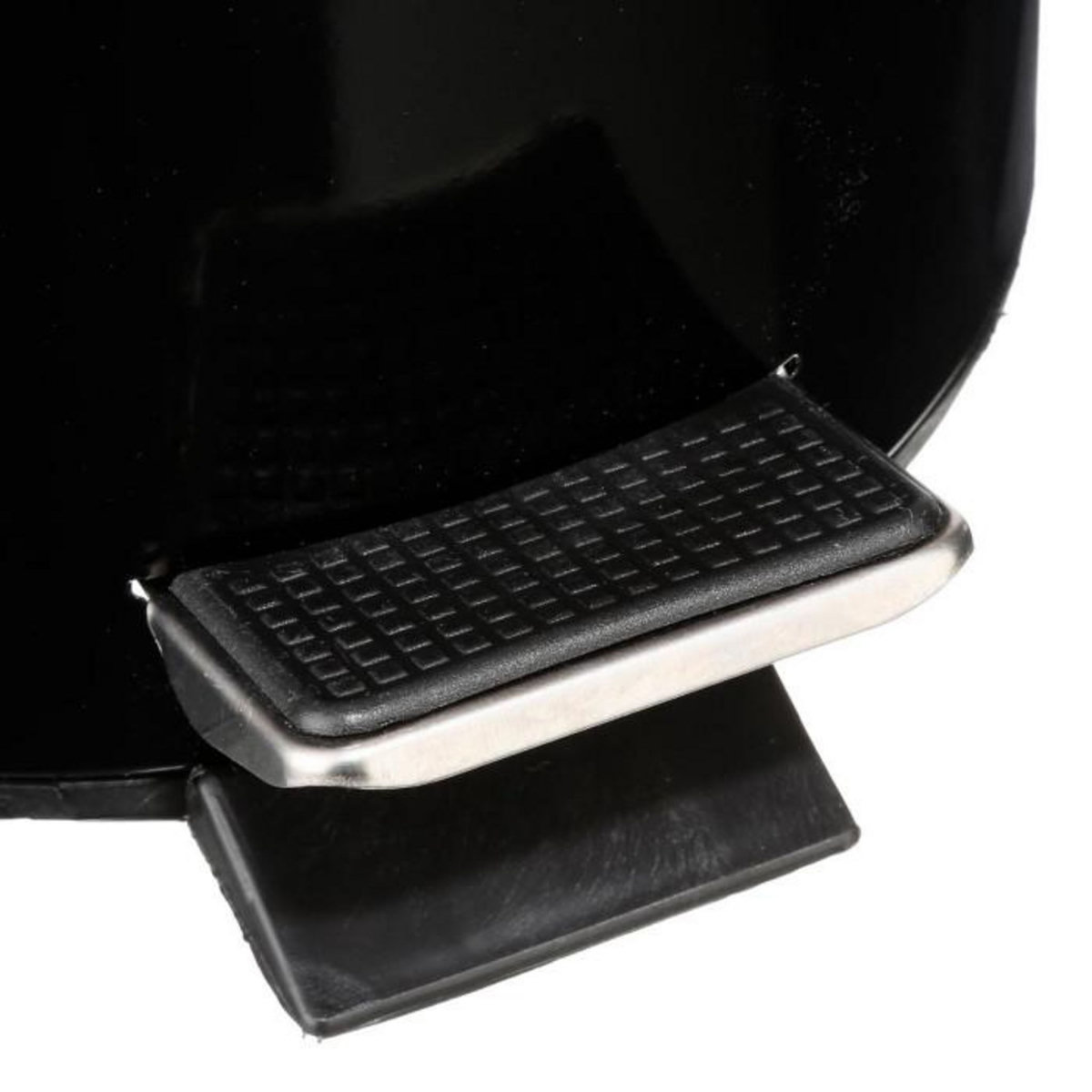 FIVE Poubelle de Salle de Bain  Métal  3L Noir