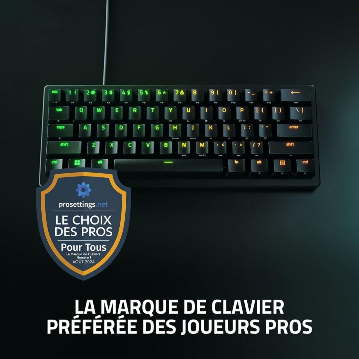 Razer Clavier gamer sans fil Huntsman V3 Pro Mini Noir