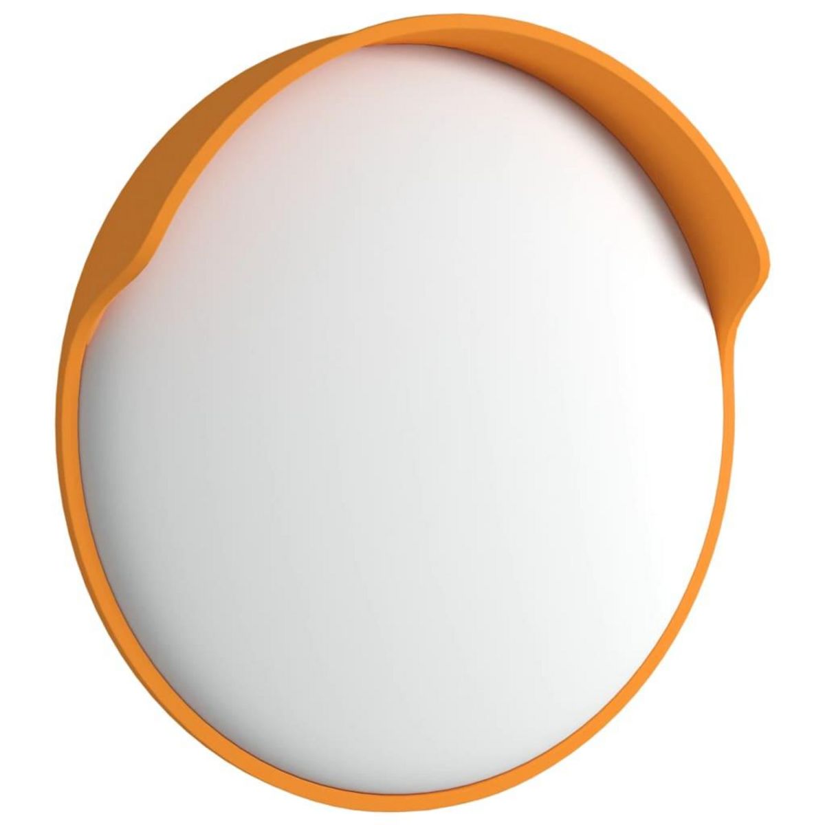 VIDAXL Miroir de traffic convexe exterieur Orange Ø30 cm Polycarbonate