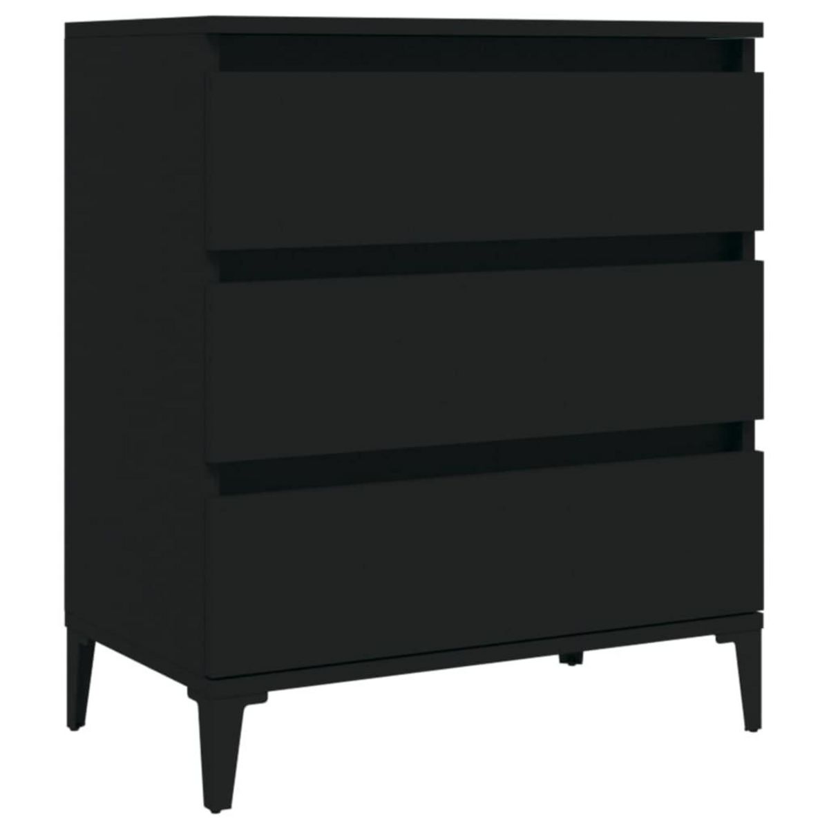 VIDAXL Buffet Noir 60x35x70 cm Bois d'ingenierie