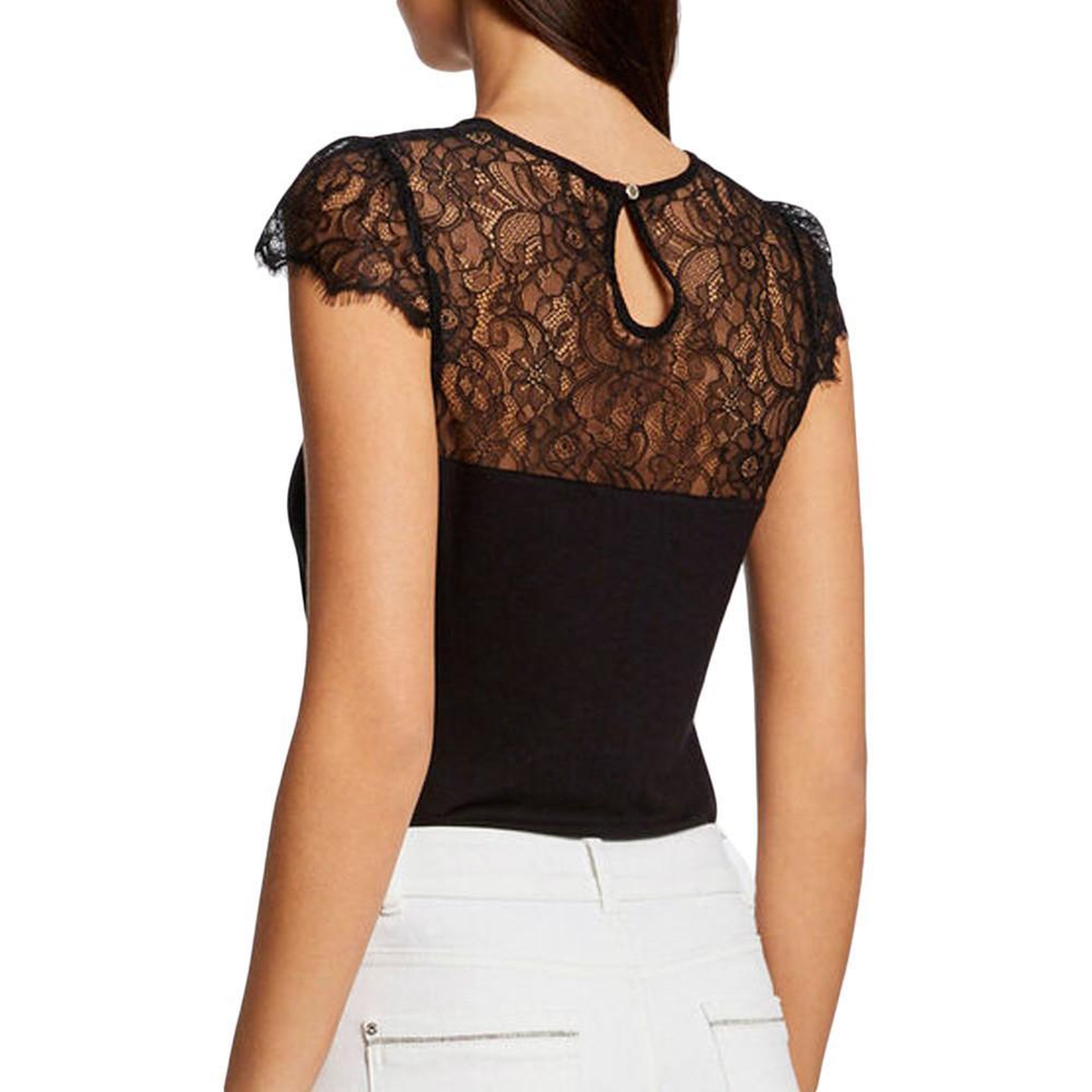 Voir la diapositive 2 : MORGAN T-shirt Noir Femme Morgan Giulia