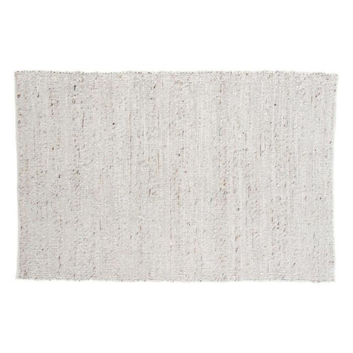 Paris Prix Tapis Déco en Laine  Loump  200x300cm Blanc & Beige