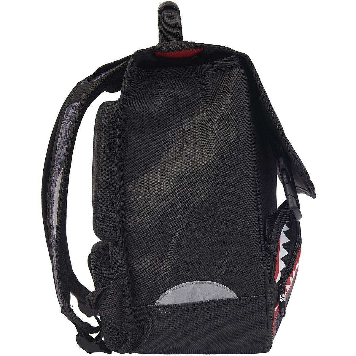 FREEGUN Cartable 38 cm CP/CE1/CE2 noir et rouge 