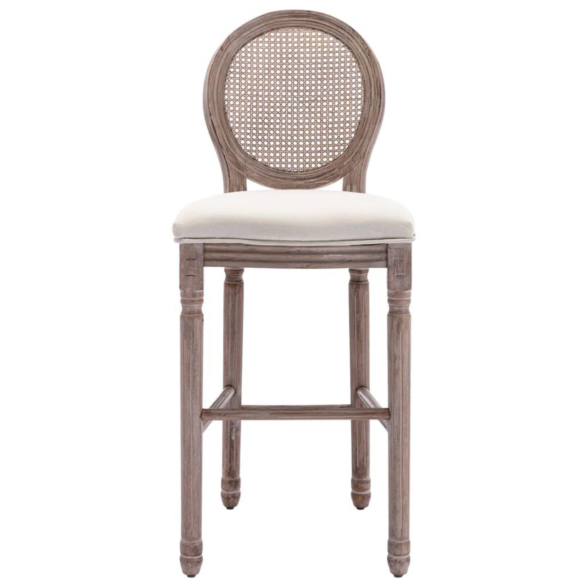 Voir la diapositive 3 : VIDAXL Tabourets de bar lot de 2 blanc lin