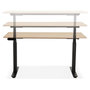 Voir la diapositive 4 : Paris Prix Bureau Design Réglable  Électrique  140cm Naturel & Noir