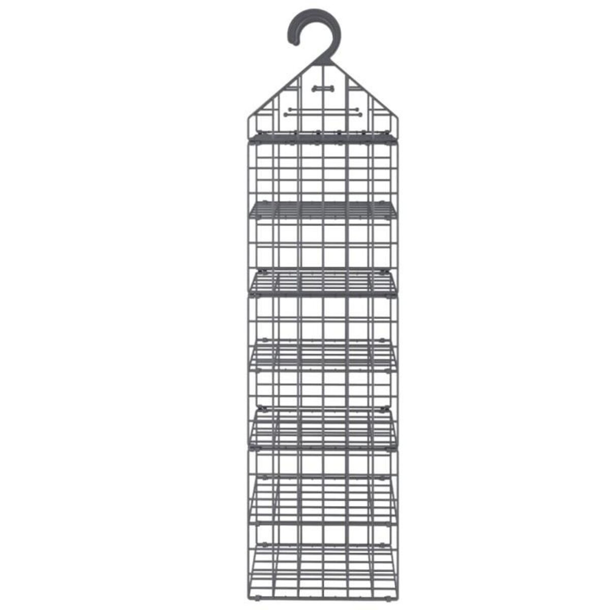 VIDAXL Organisateur de garde robe suspendu avec 7 étagères 2 pcs