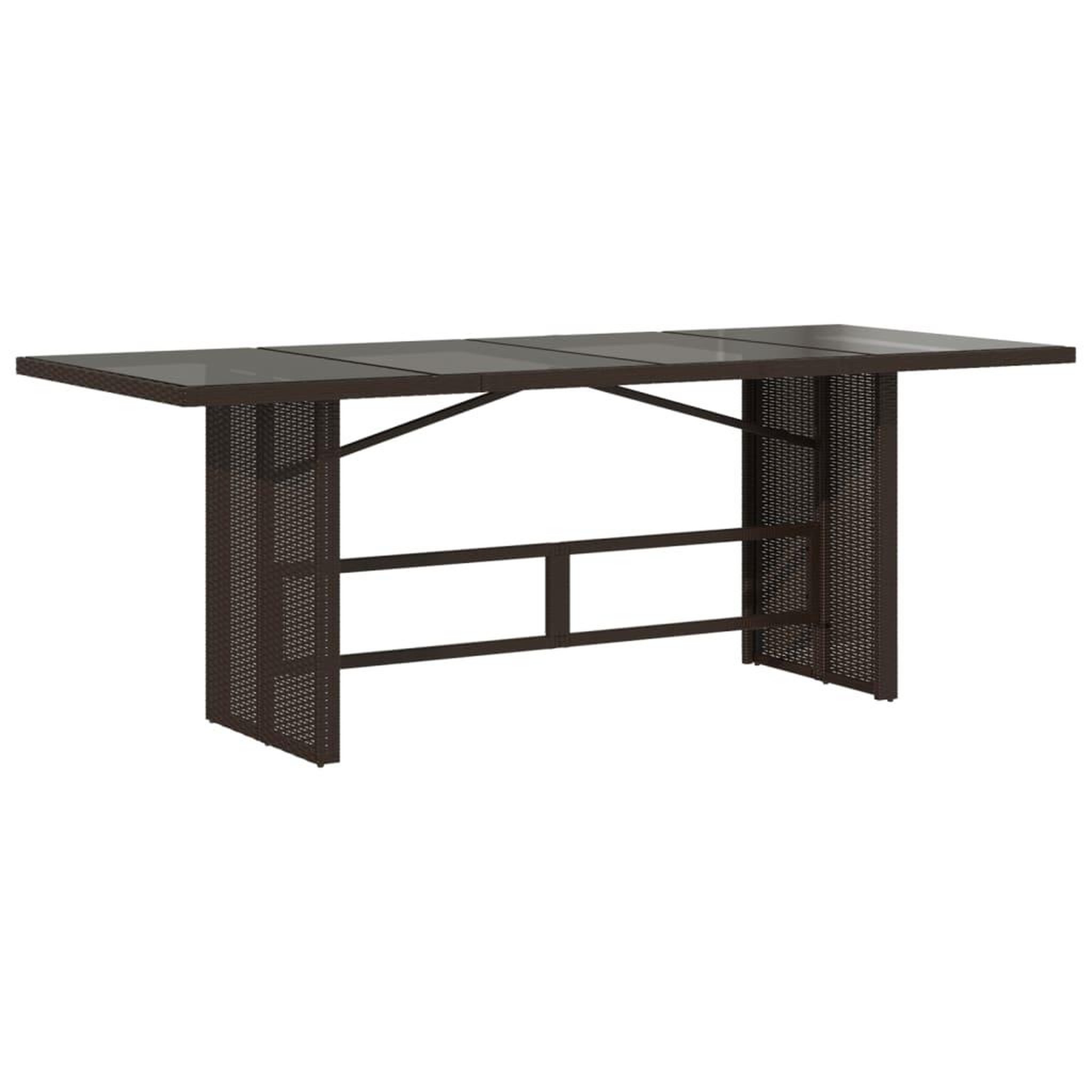 Voir la diapositive 4 : VIDAXL Ensemble a manger de jardin et coussins 9 pcs marron poly rotin