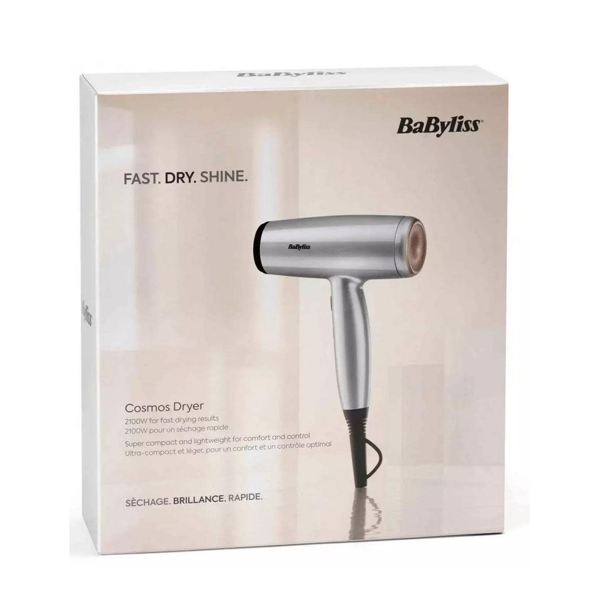 BABYLISS Sèche-cheveux 2100w gris - D580DE