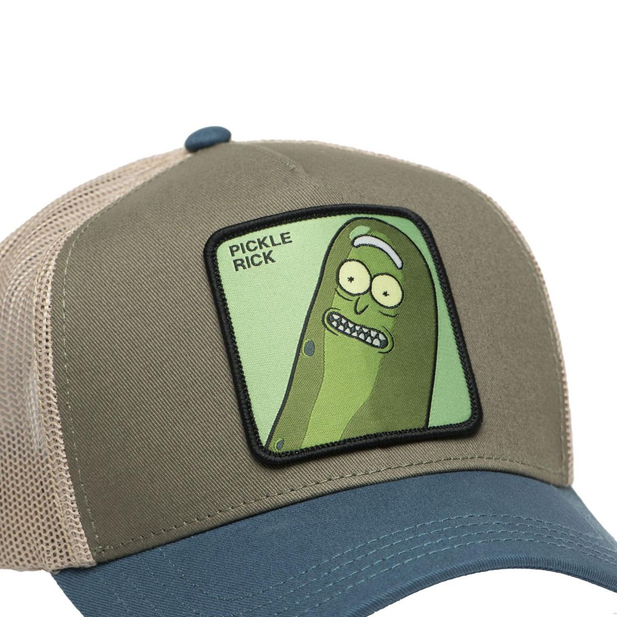 CAPSLAB Casquette trucker en coton avec filet Rick & Morty Pickle
