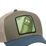 Voir la diapositive 3 : CAPSLAB Casquette trucker en coton avec filet Rick & Morty Pickle