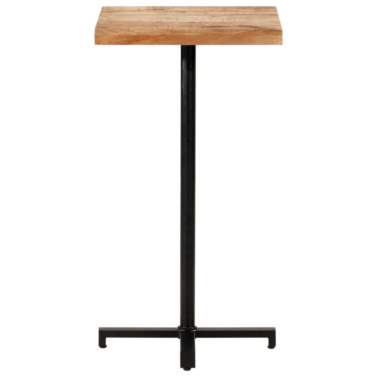 VIDAXL Table de bar Carree 50x50x110 cm Bois de manguier brut