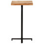 Voir la diapositive 2 : VIDAXL Table de bar Carree 50x50x110 cm Bois de manguier brut