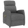 Voir la diapositive 2 : VIDAXL Fauteuil de massage Gris fonce Tissu