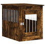 Voir la diapositive 2 : VIDAXL Meuble de cage pour chiens chene fume 55x75x65 cm
